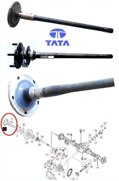 PER SAFARI - PICK-UP TELCO 2.0 TD : SEMIASSE POST DX - COD-Q0085-MAG3C NOS