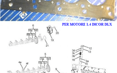 PER INDICA – INDIGO – (tutte le versioni) : GUARNIZIONE TESTATA 1,8 – COD-C0028-REV – NOS