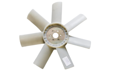 PER SAFARI – PICK-UP TELCO 2.0 TD : VENTOLA RADIATORE BIANCA 7 PALE 6 FORI PER GIUNTO VISCOSTATICO – COD-BE0057-60D