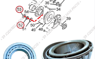 PER SAFARI – PICK-UP TELCO – XENON 4×4 : CUSCINETTO MOZZO RUOTA ANTERIORE INTERNO – COD-R0008-TRV13 – PLUS