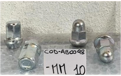 PER SAFARI – TELCO – XENON – (tutte le versioni) : DADO SERRAGGIO CERCHIO RUOTA IN LEGA – COD-AB0098-MM10 – PLUS
