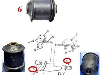 PER INDICA – INDIGO – (tutte le versioni) : SILENT BLOCK LATO INTERNO BRACCIO SOSP POST – COD-E0090-16C