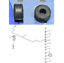 PER SAFARI – PICK-UP TELCO – XENON – (tutte le versioni) : KIT 8 SILENT BLOCK X BIELLETTE BARRA STABILIZZATRICE – COD-S0074-TRV7