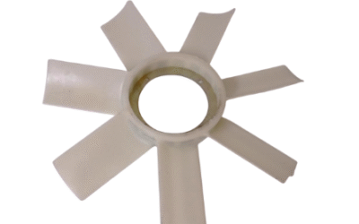 PER SAFARI – PICK-UP TELCO 2.0 TD : VENTOLA RADIATORE BIANCA ATTACCO 4 FORI – COD-Y0035-46C